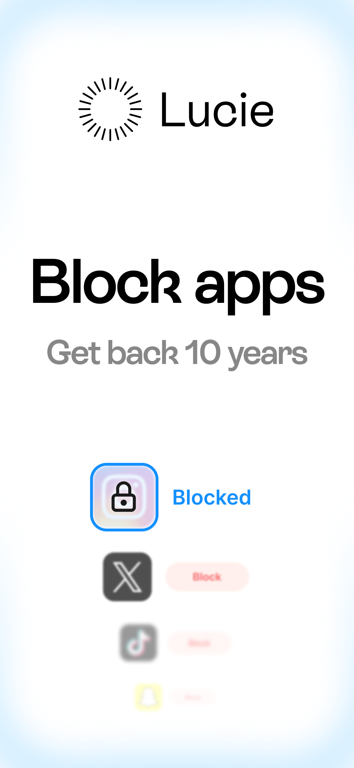 Lucie app screenshot